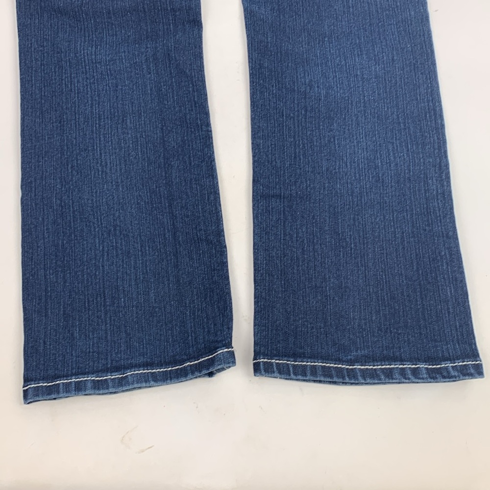 Miss Me Straight Jeans Med dark wash denim stretch Flap bling stud pockets - Picture 7 of 14